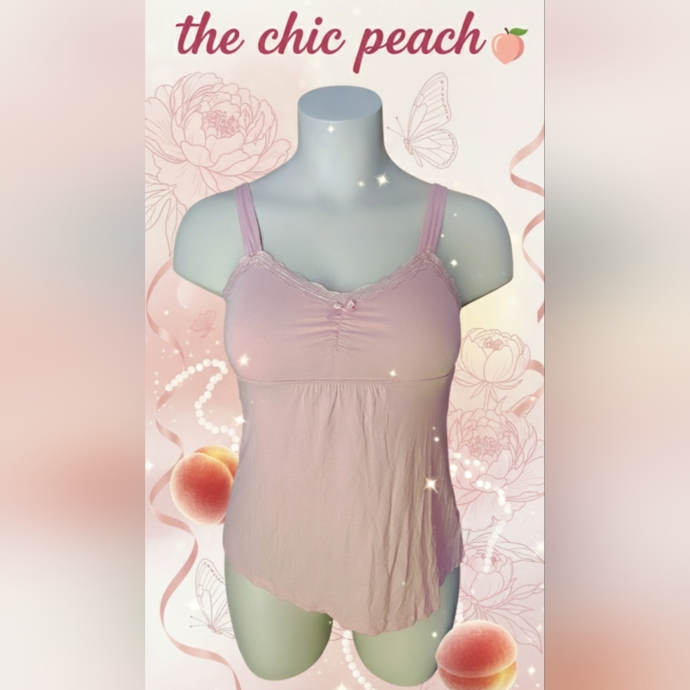 🩷$5 | Faded Glory Pink Sleep Tank – Size Medium – NWT 💕